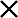 Black X icon